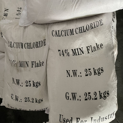 Torba Başına Endüstriyel Sınıf CaCl2 Kalsiyum Klorür Dihidrat 25kg