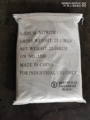 NaNO2 Sodyum Nitrite 27 MT / 20 GP 25 KG/ BAG Boyanma Asistanı için Kullanılır