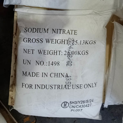 25 KG/BAG Sodyum Nitrate CAS 7631-99-4 Formülü NaNO3
