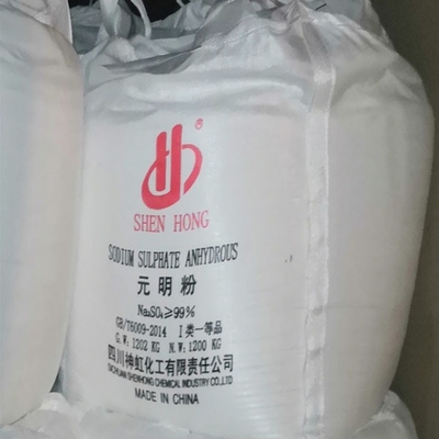 1200 KG / BAG Glauber Tuzu Na2so4 Sodyum Sülfat Suz 99% Temizleyici ve Cam için Fiyat