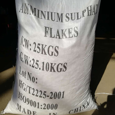 25 kg / BAG Beyaz Flak Demir Serbest Alüminyum Sülfat